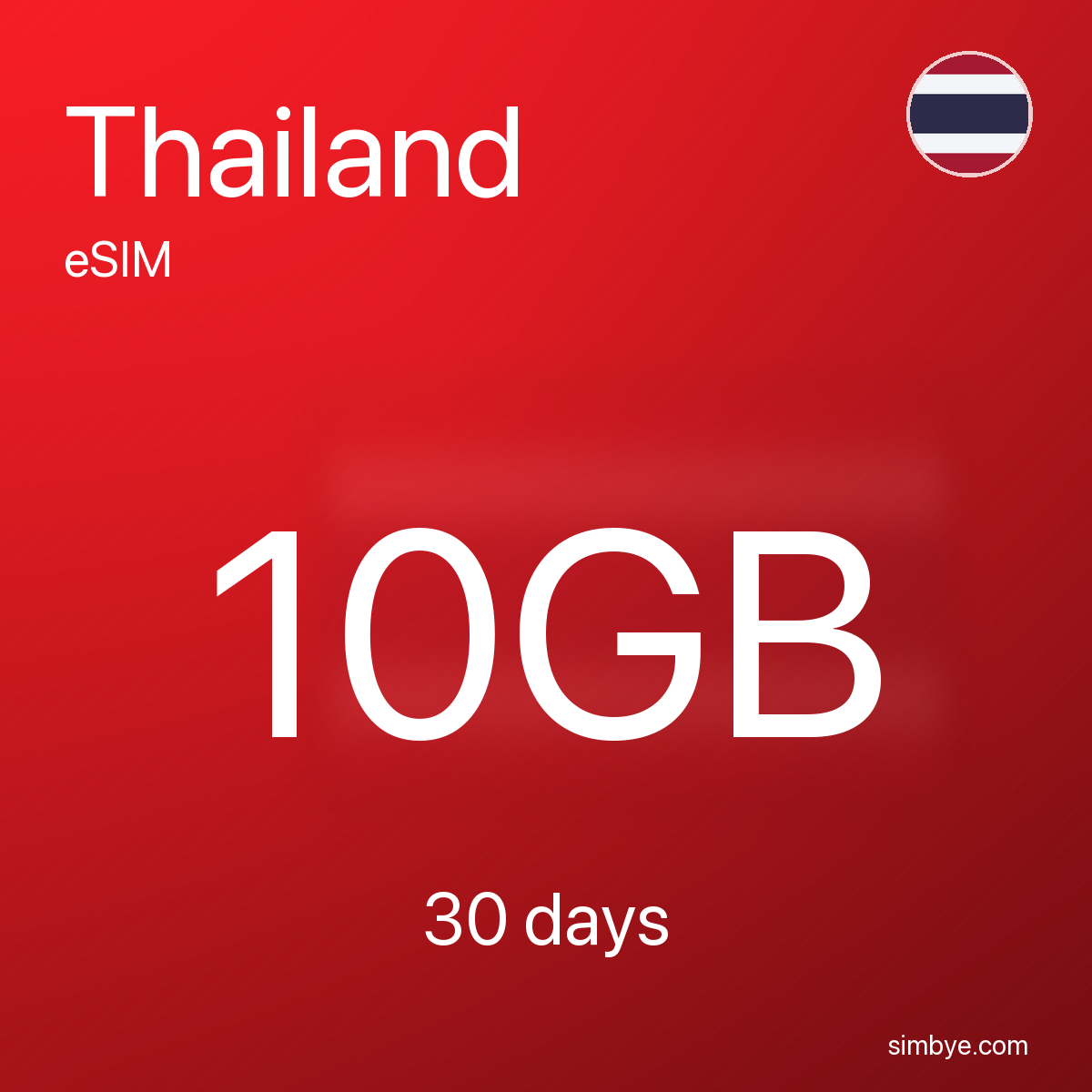 Simbye Thailand 1GB 7Days eSIM