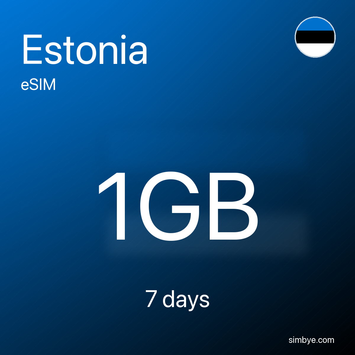 Simbye Estonia 1GB 7Days eSIM