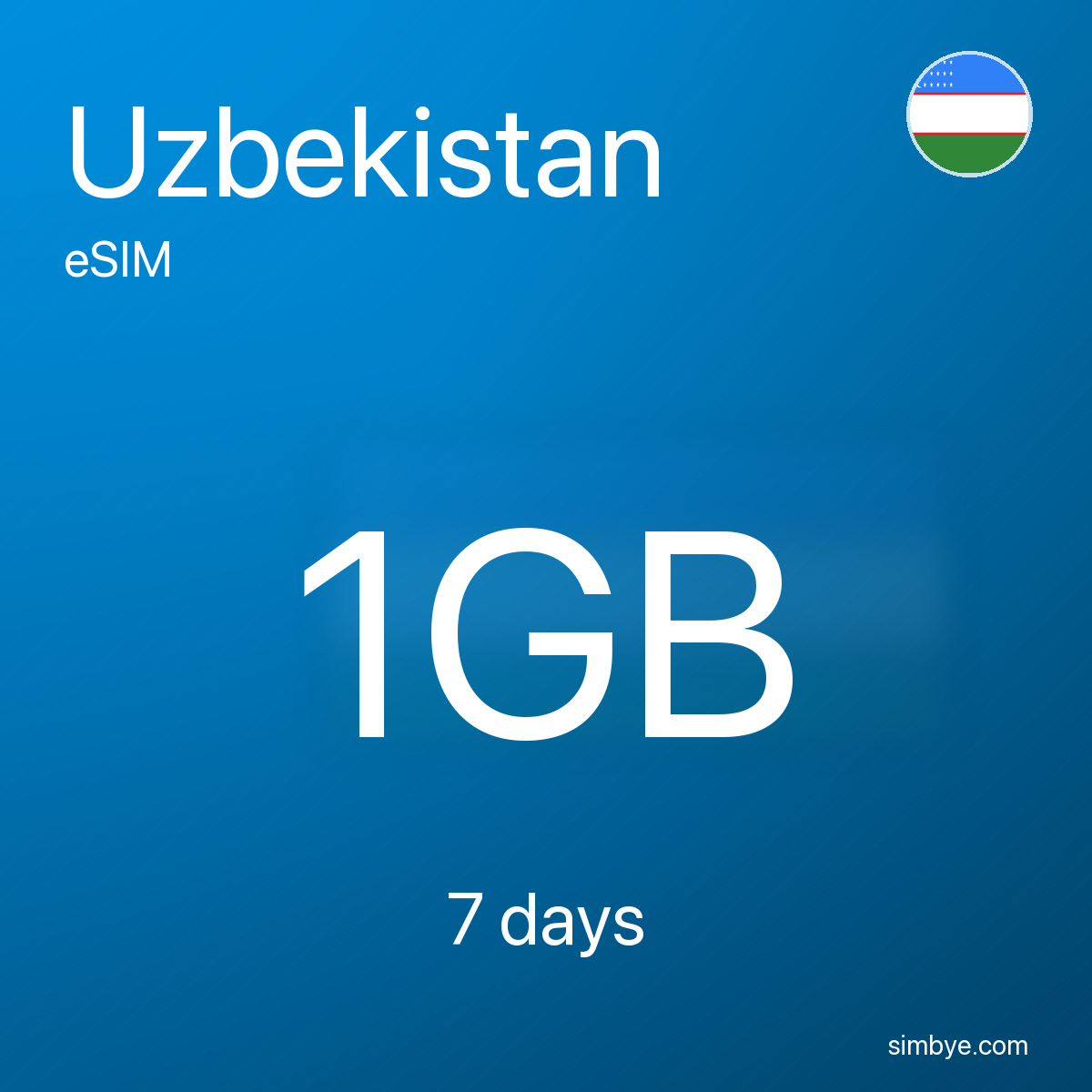 Simbye Uzbekistan 1GB 7Days eSIM